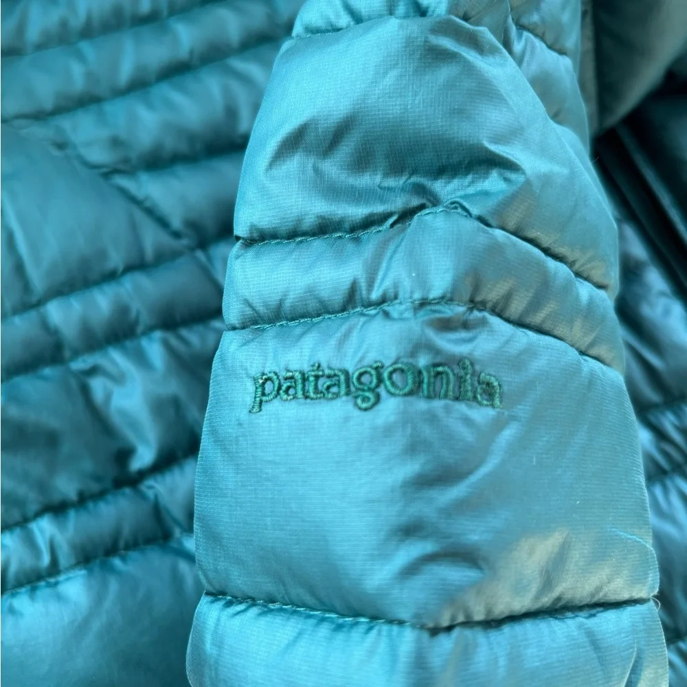 Patagonia Fiona Parka Green 600-fill-power down insulation women’s M - Picture 6 of 10